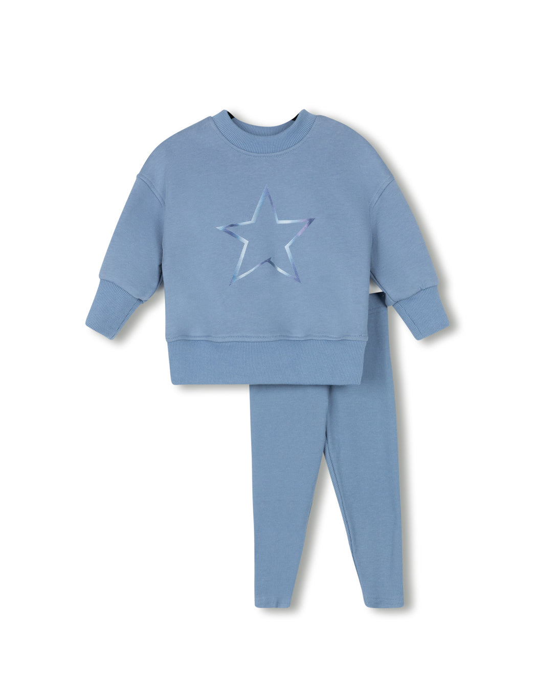 Metallic Star Sweatshirt Leggings Set
