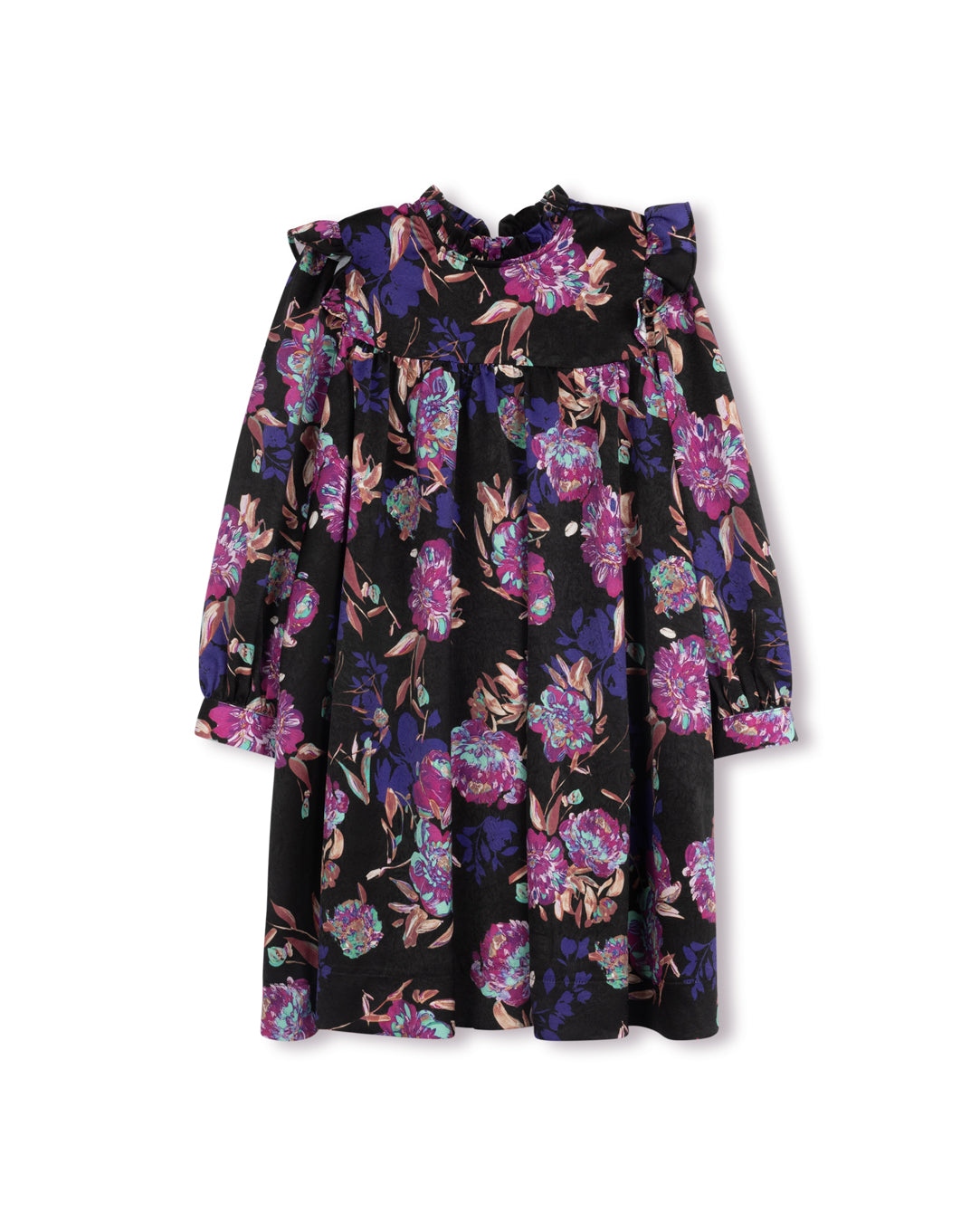 Painted Floral Babydoll Dress