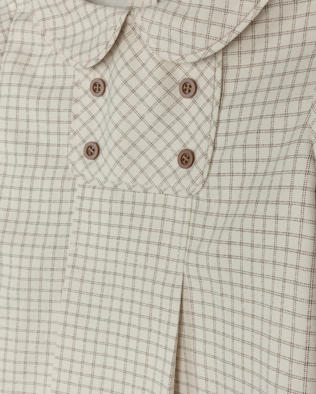 Carr Plaid Double Breasted Blouse