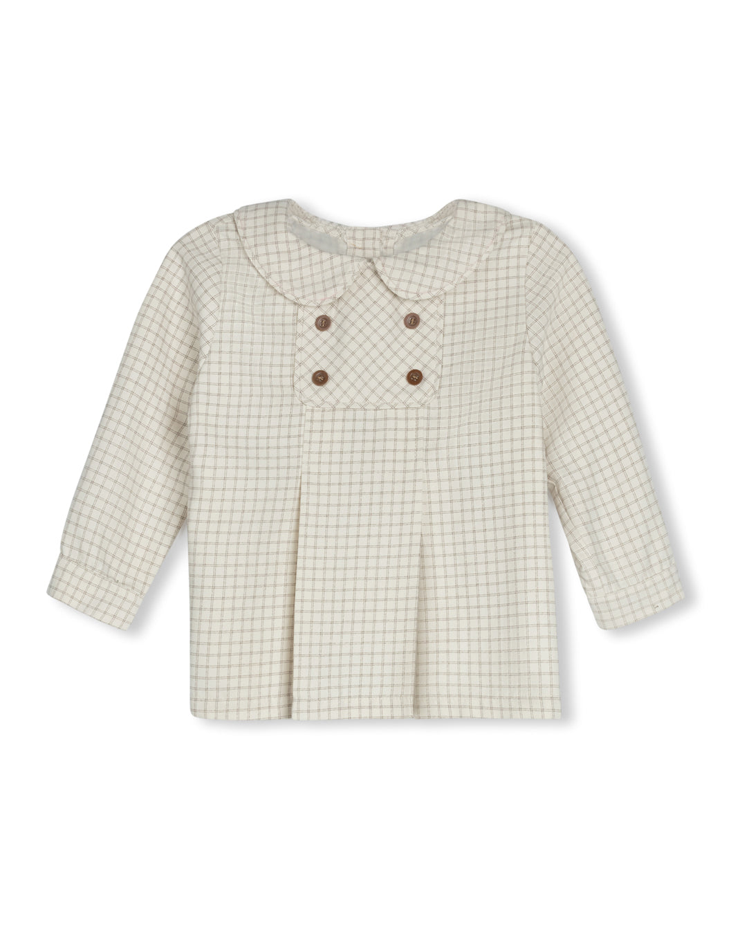 Carr Plaid Double Breasted Blouse