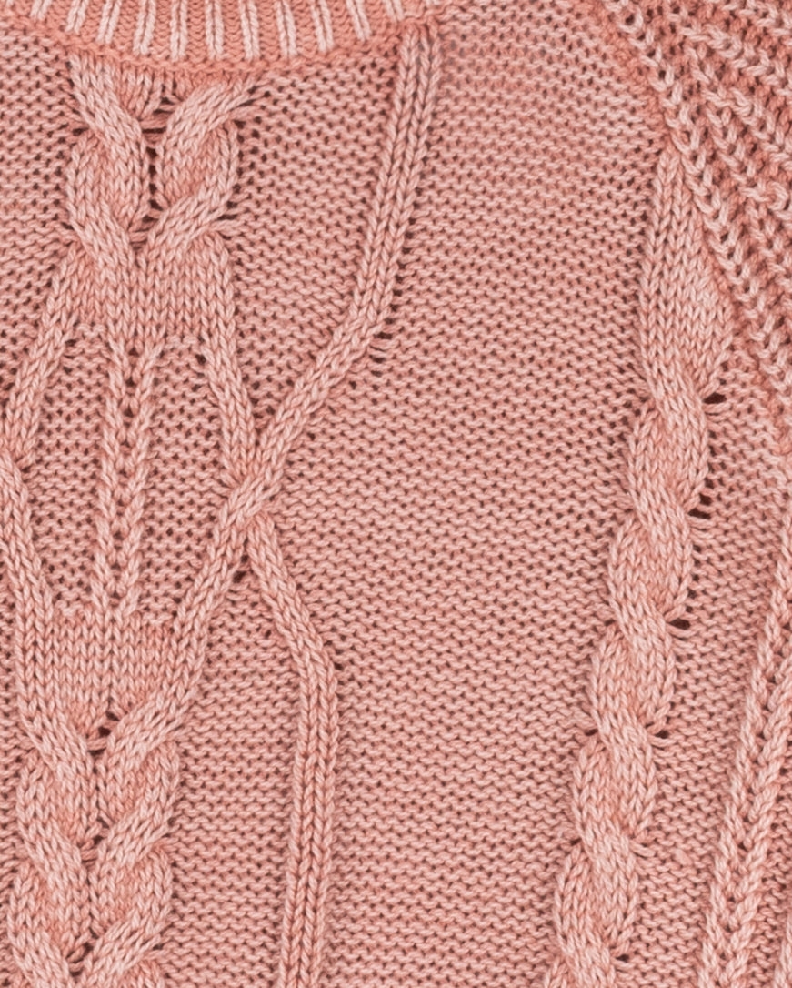 Chunky Cable Knit Design Sweater