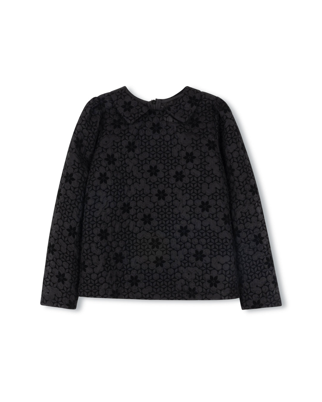 Textured Floral Tone On Tone Blouse