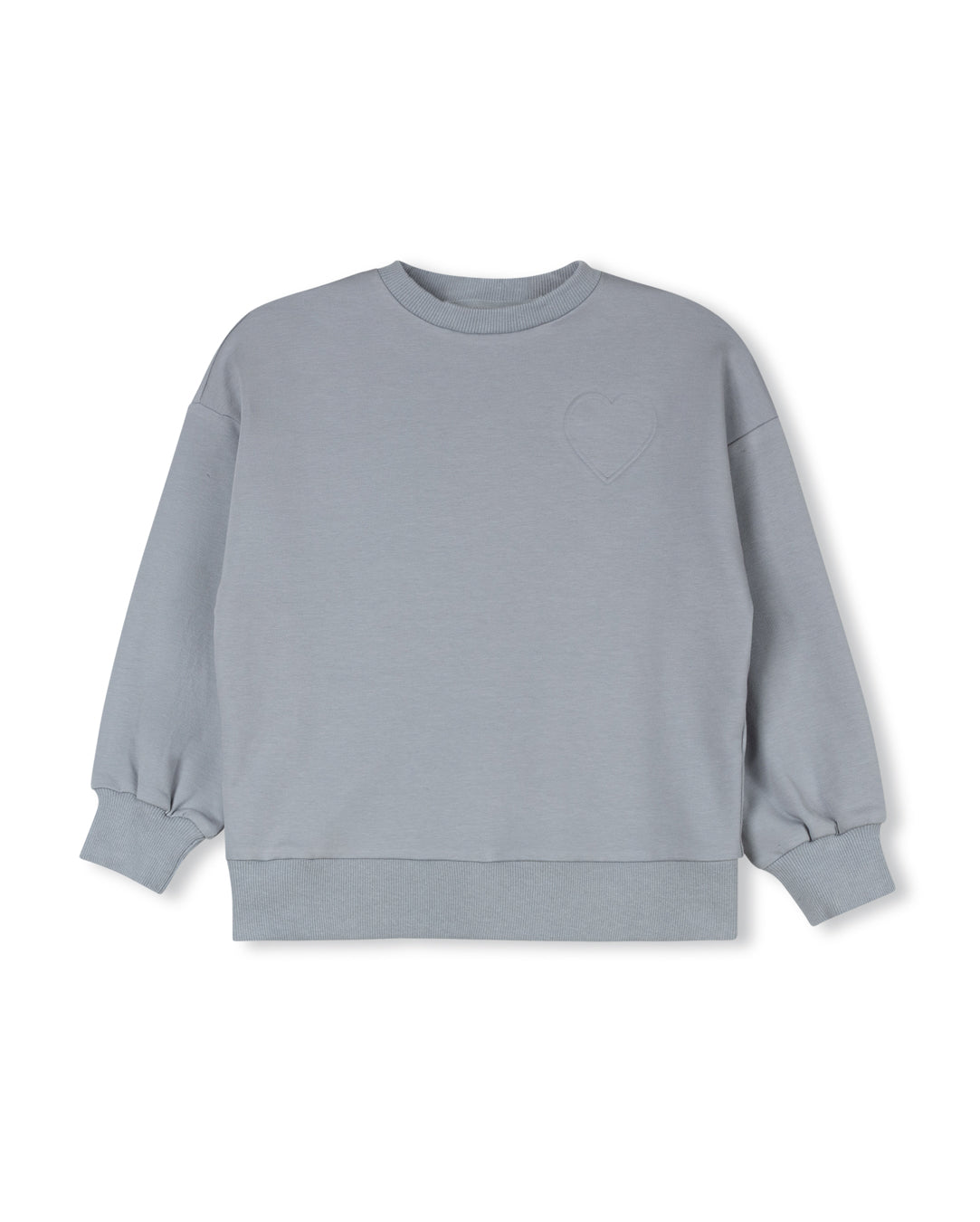 Britta Embossed Heart Sweatshirt