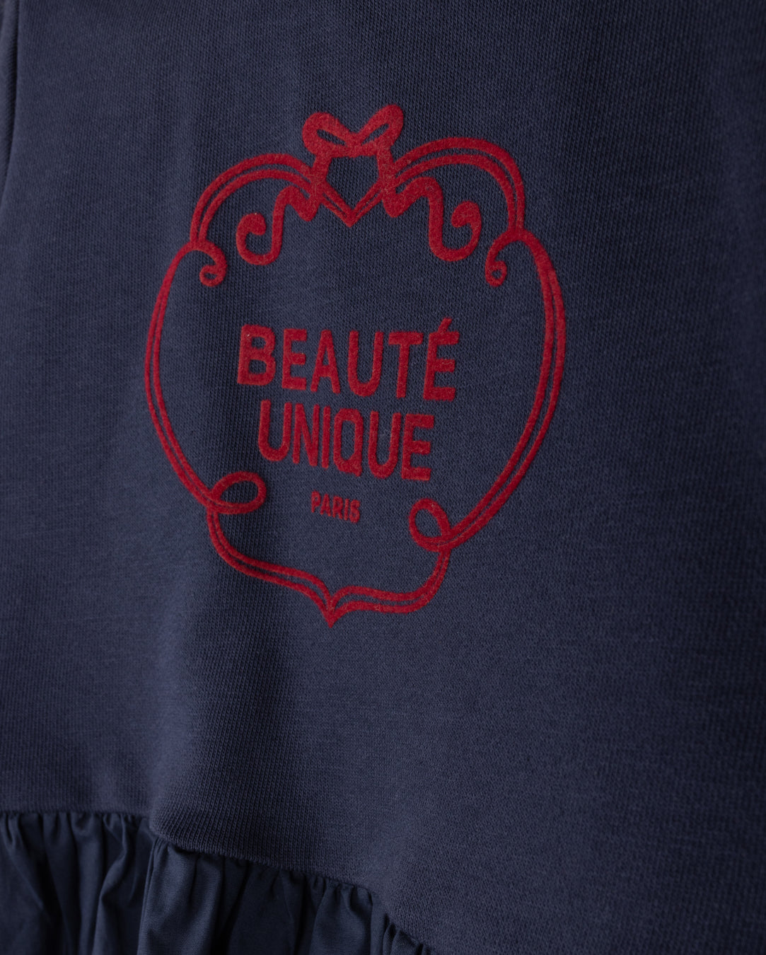 Clear Bottom Ruffle Sweatshirt Set