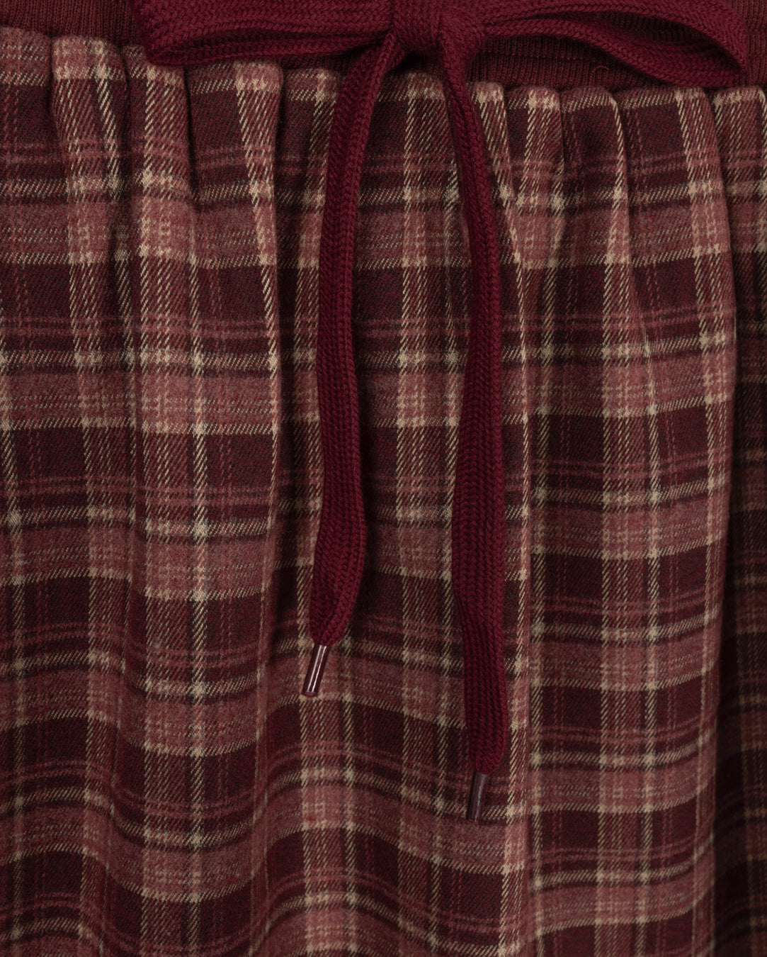 Track Plaid Sweatshirt Skirt