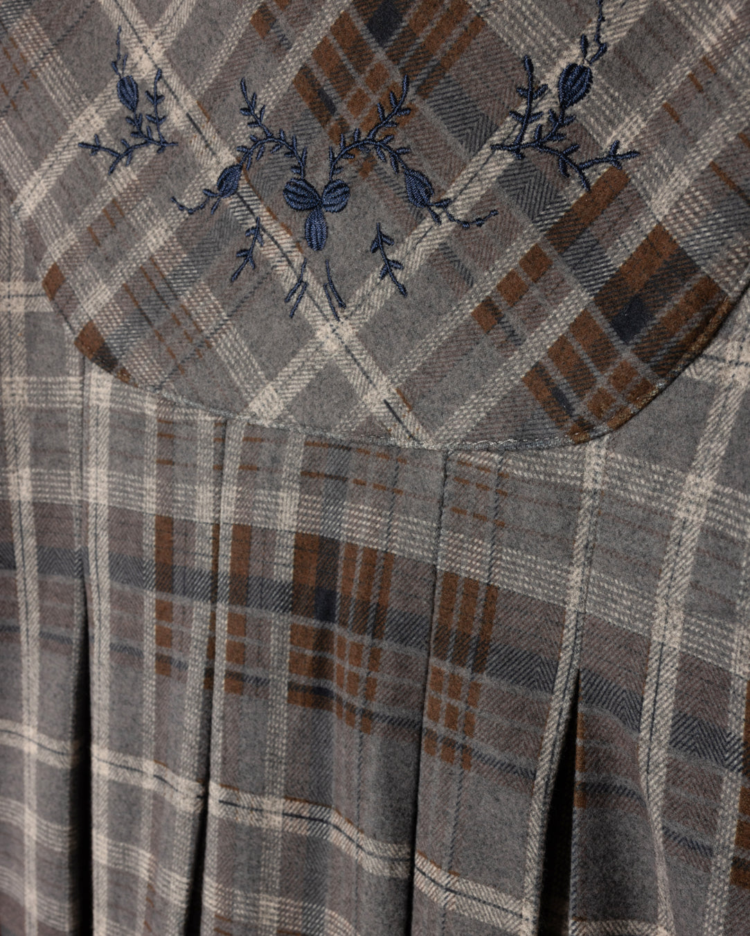 Katie Wool Plaid Swing Dress