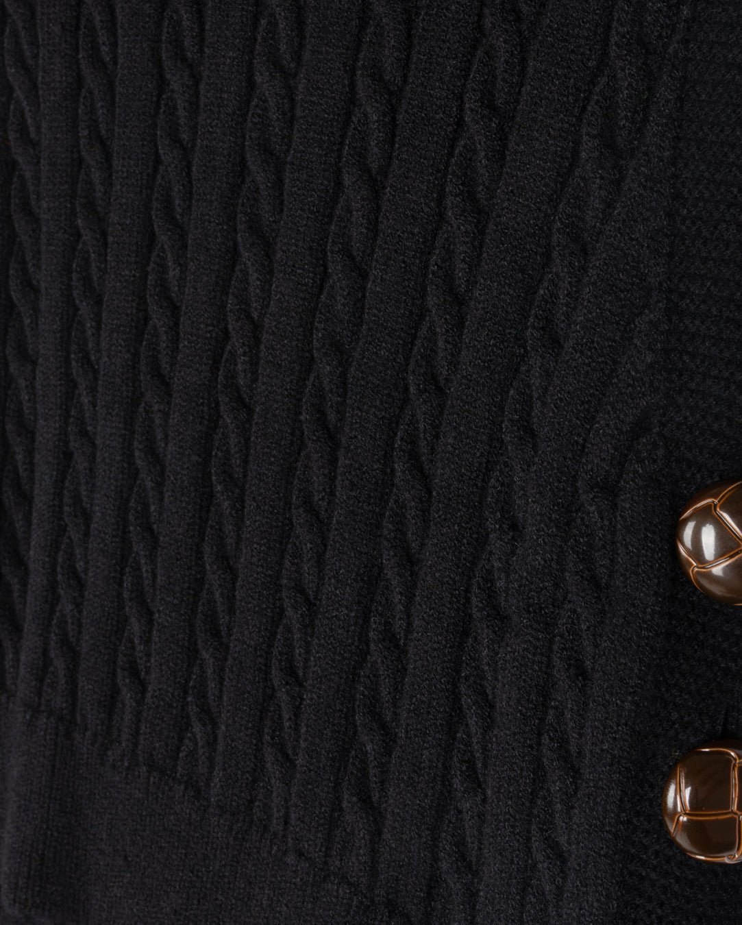 Cable Knit Side Button Vest