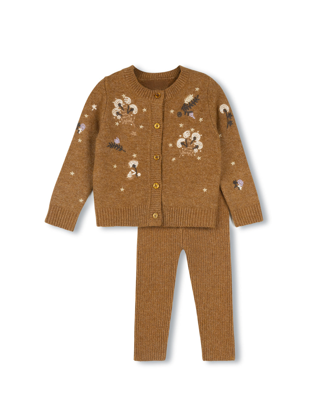 Harry Embroidered Beaded Knit Cardigan Set