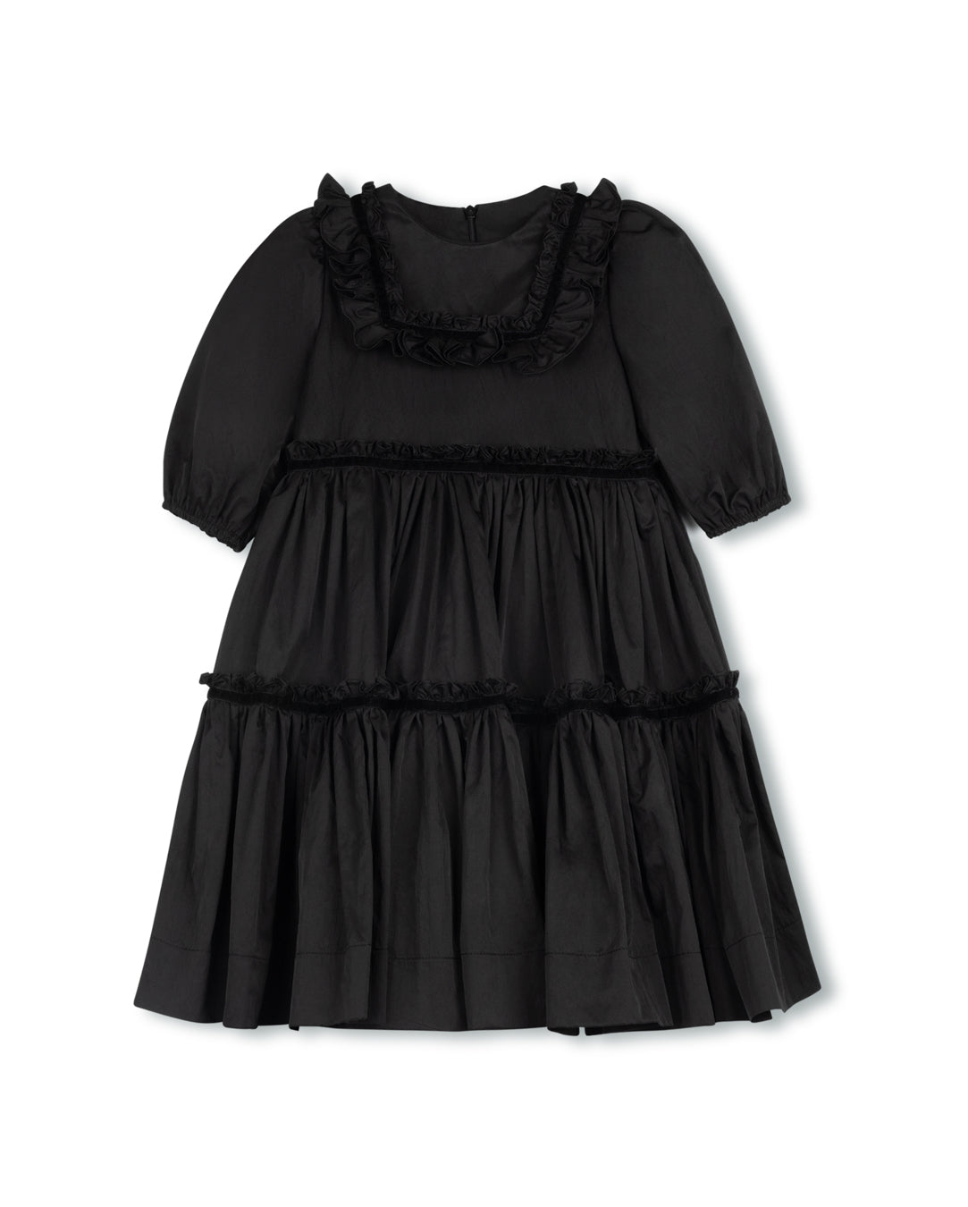 Taffeta Tiered Knee Gown