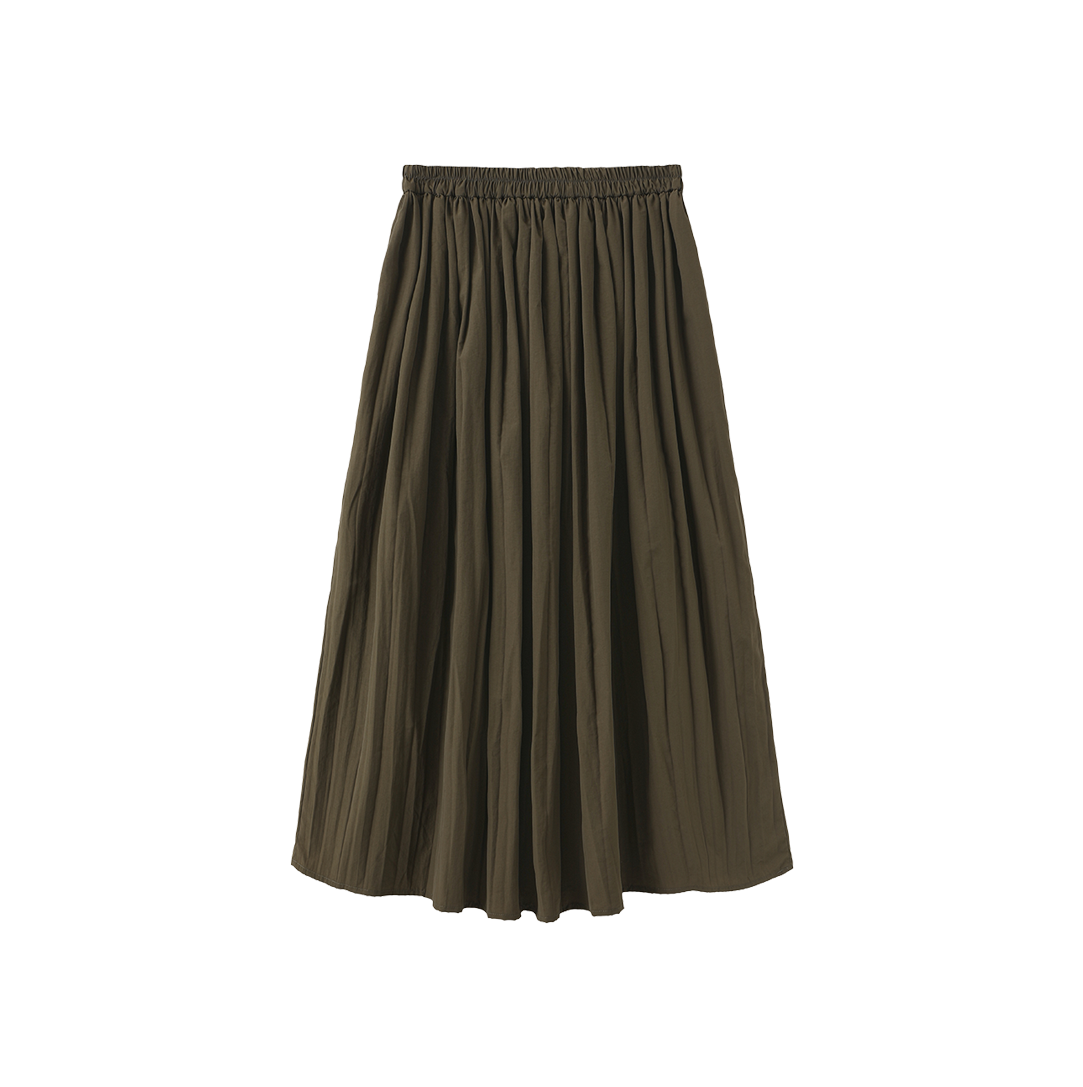 Chill Gathered Midi Skirt