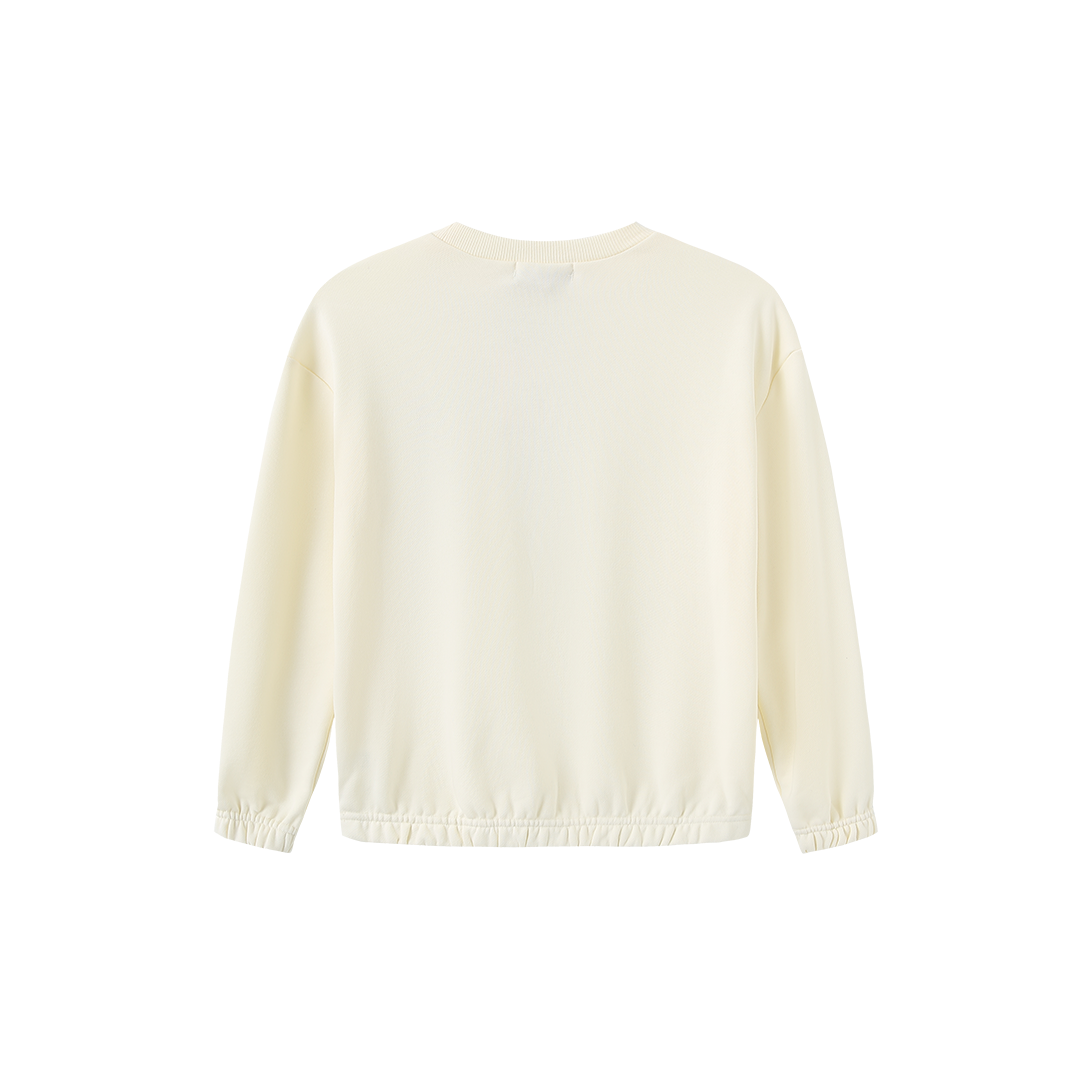 Tie Bow Printed Sweatshirt