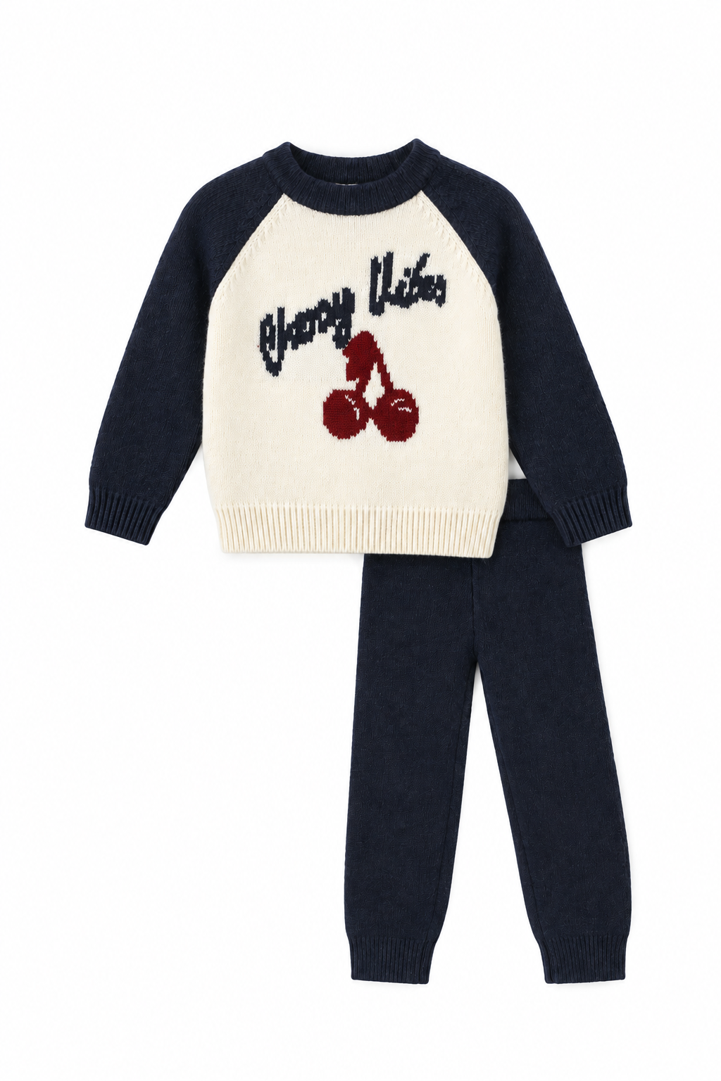 Knit Halter Neck Baby Girl Set