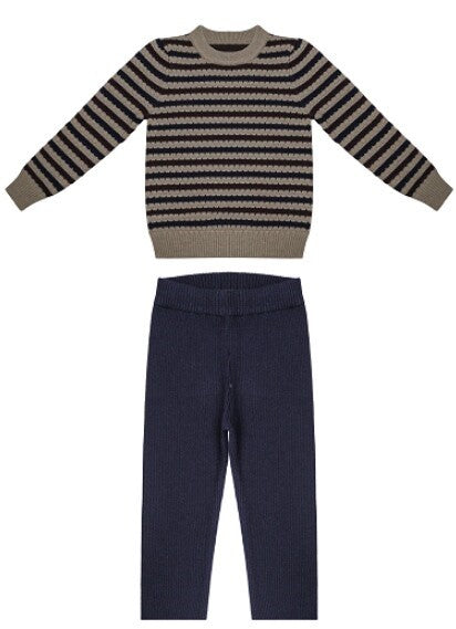 Roping - Striped Knit Set