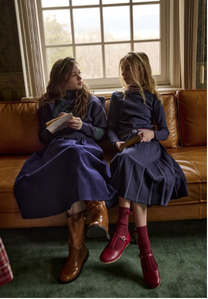 Sweatshirt Pleated Midi Skirt