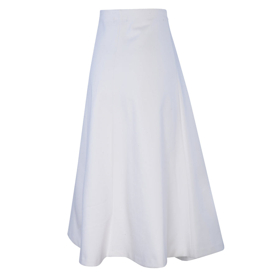 4-Way A-Line Skirt Off-White & Chambray