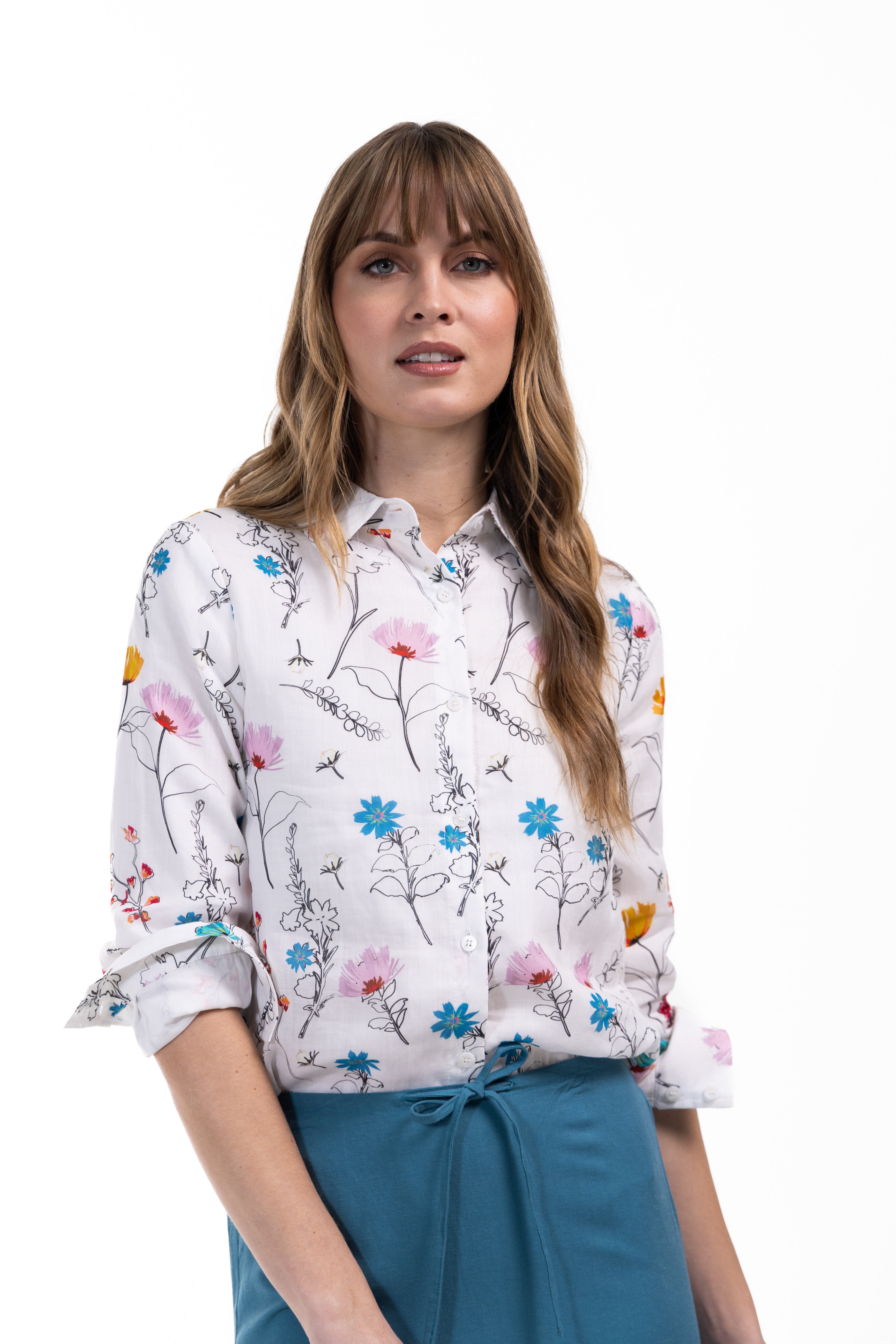 Filled In Floral Blouse