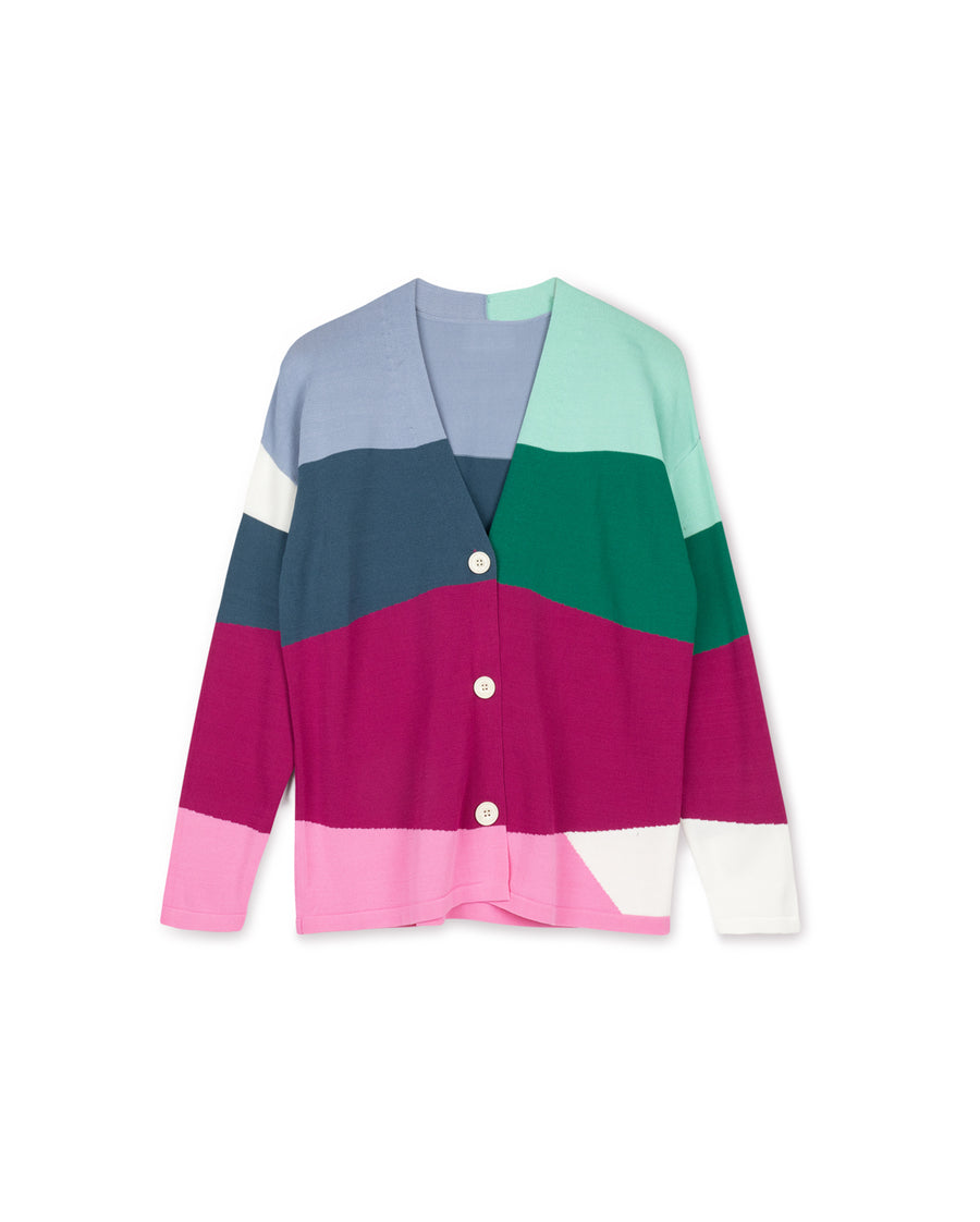Multi Color Knit Cardigan