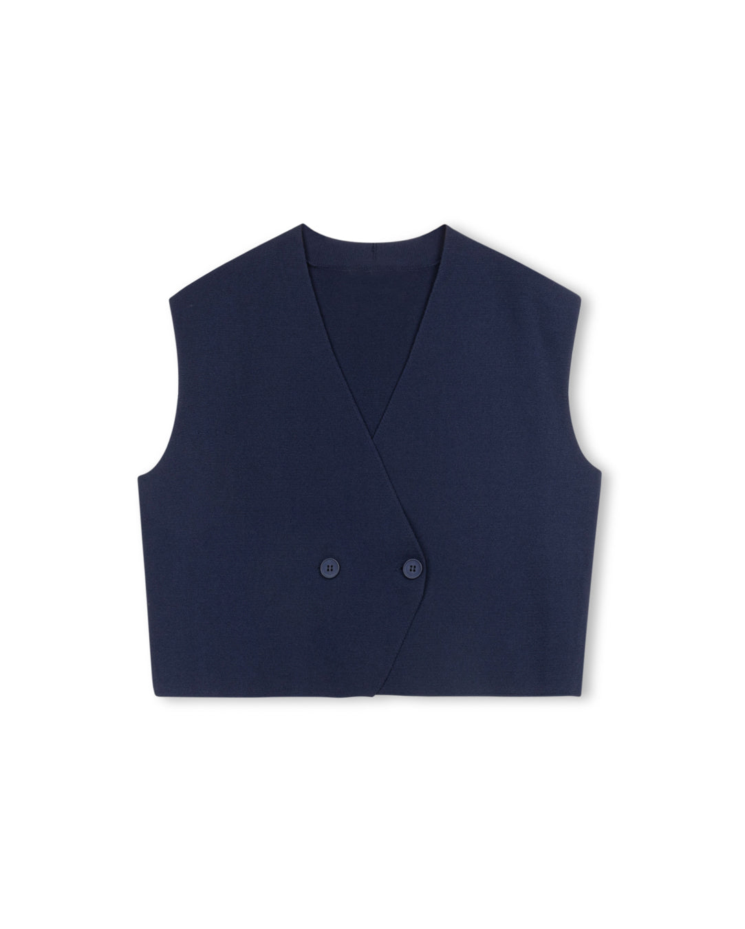 Sleeveless Double Breasted Vest