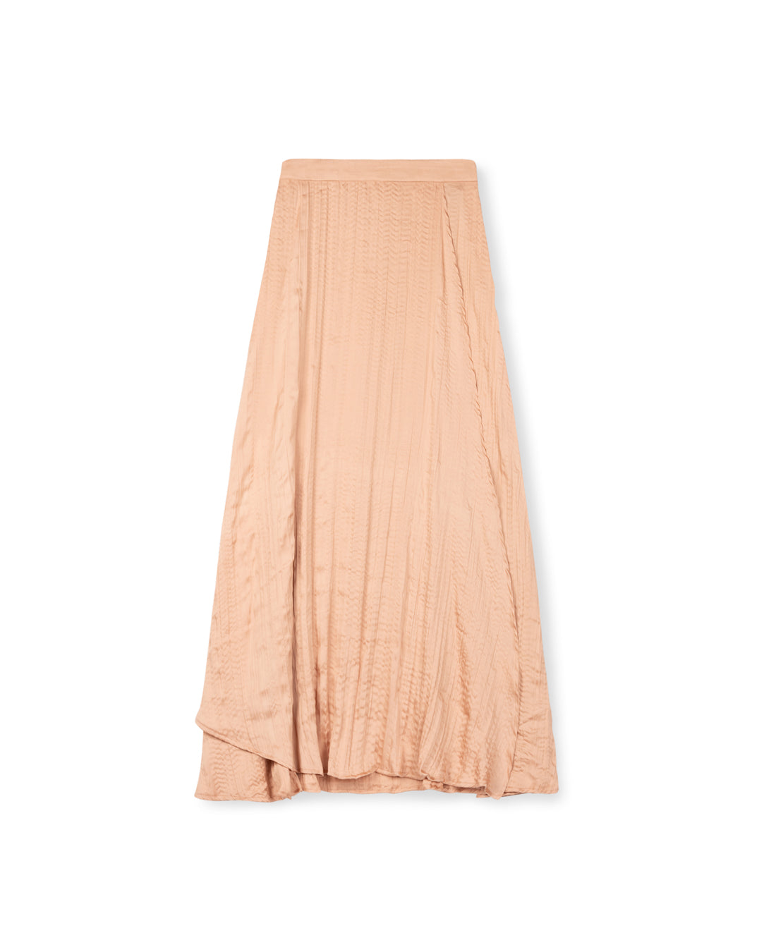 Wrinkle Wrap Asymmetrical Skirt