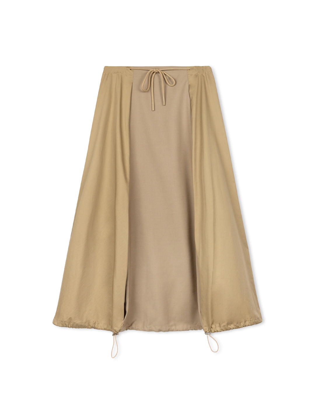 Bubble Toggle Detailed Skirt