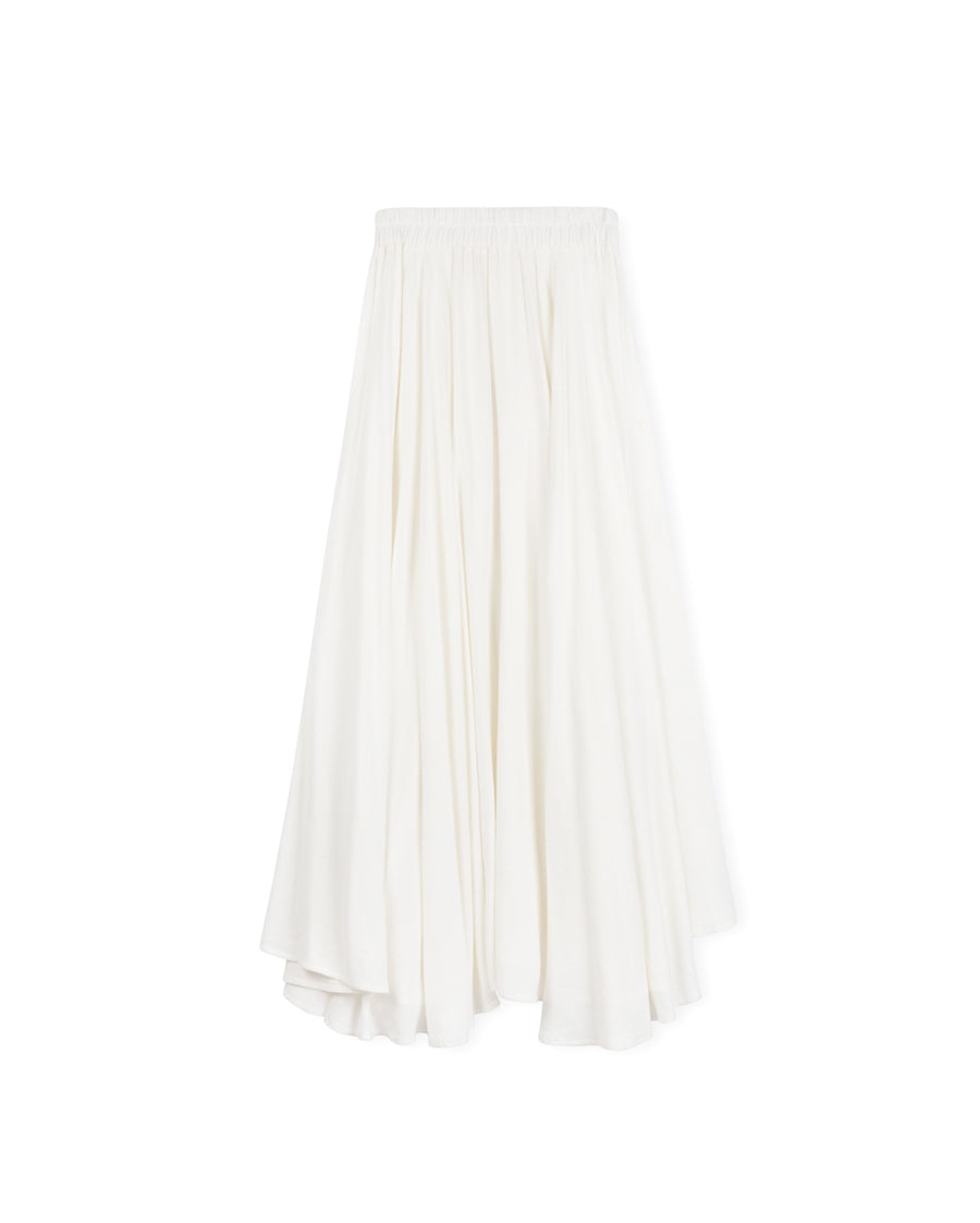 Asymmetrical Maxi Linen Skirt