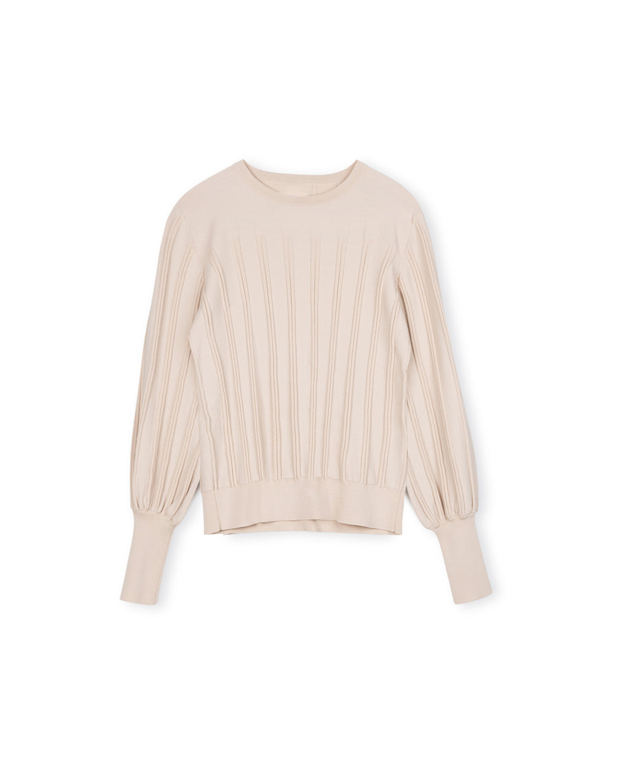 Line Detailed Knit Top