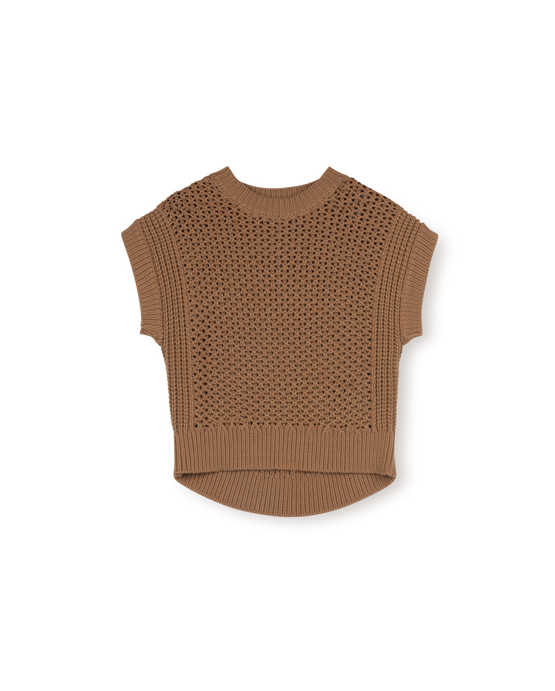 Knit Ribbed Edged Vest