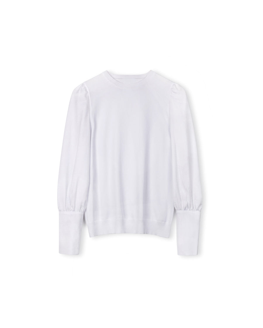 Silky Sleeve Detailed Knit Top