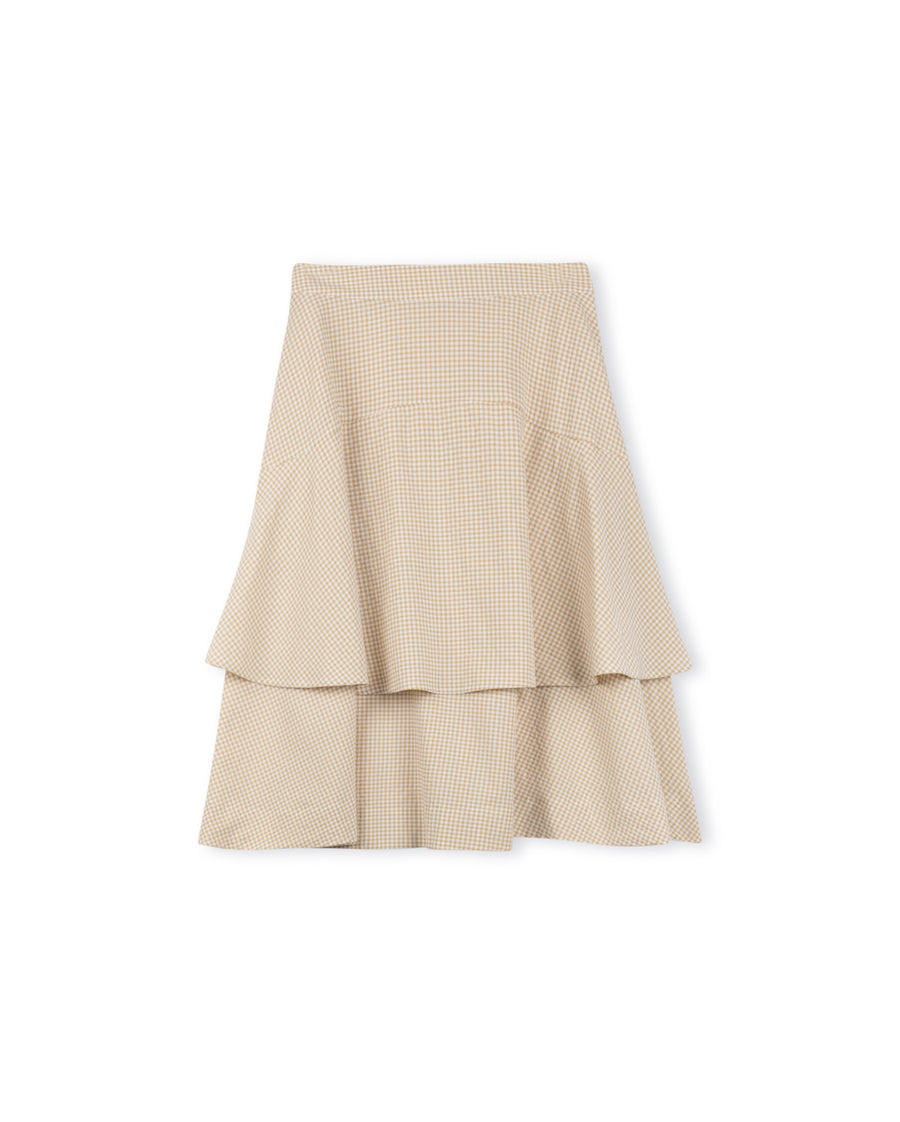 Berkly Plaid Layered Skirt
