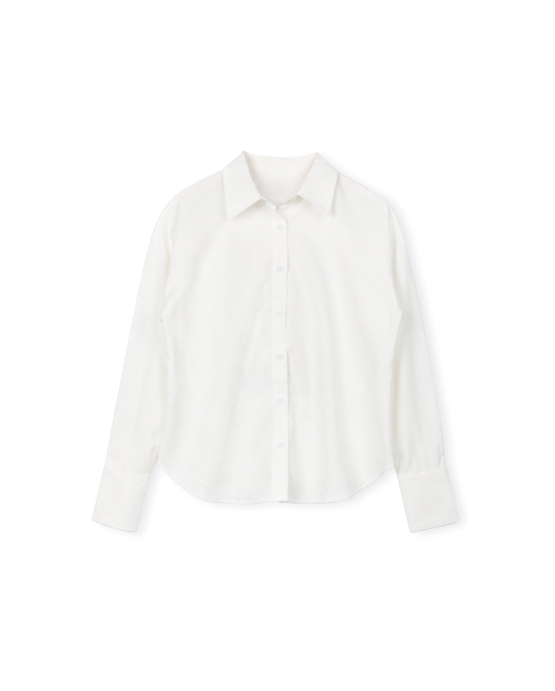 Button Down Shirt With Gathered Waist