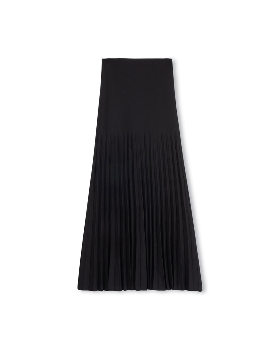 Halleck Knit Pleated Long Skirt