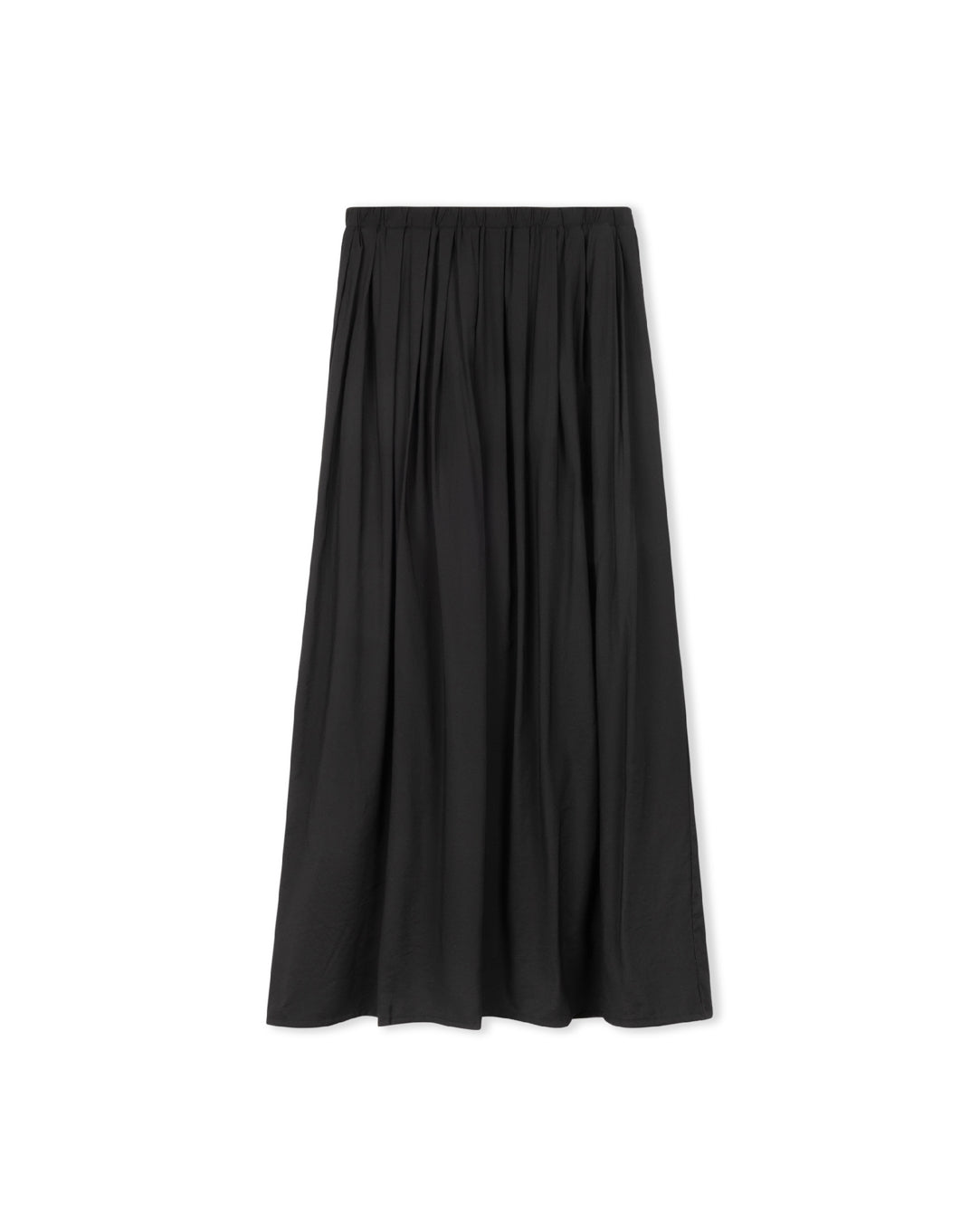 Elastic Waisted Pleated Skirt