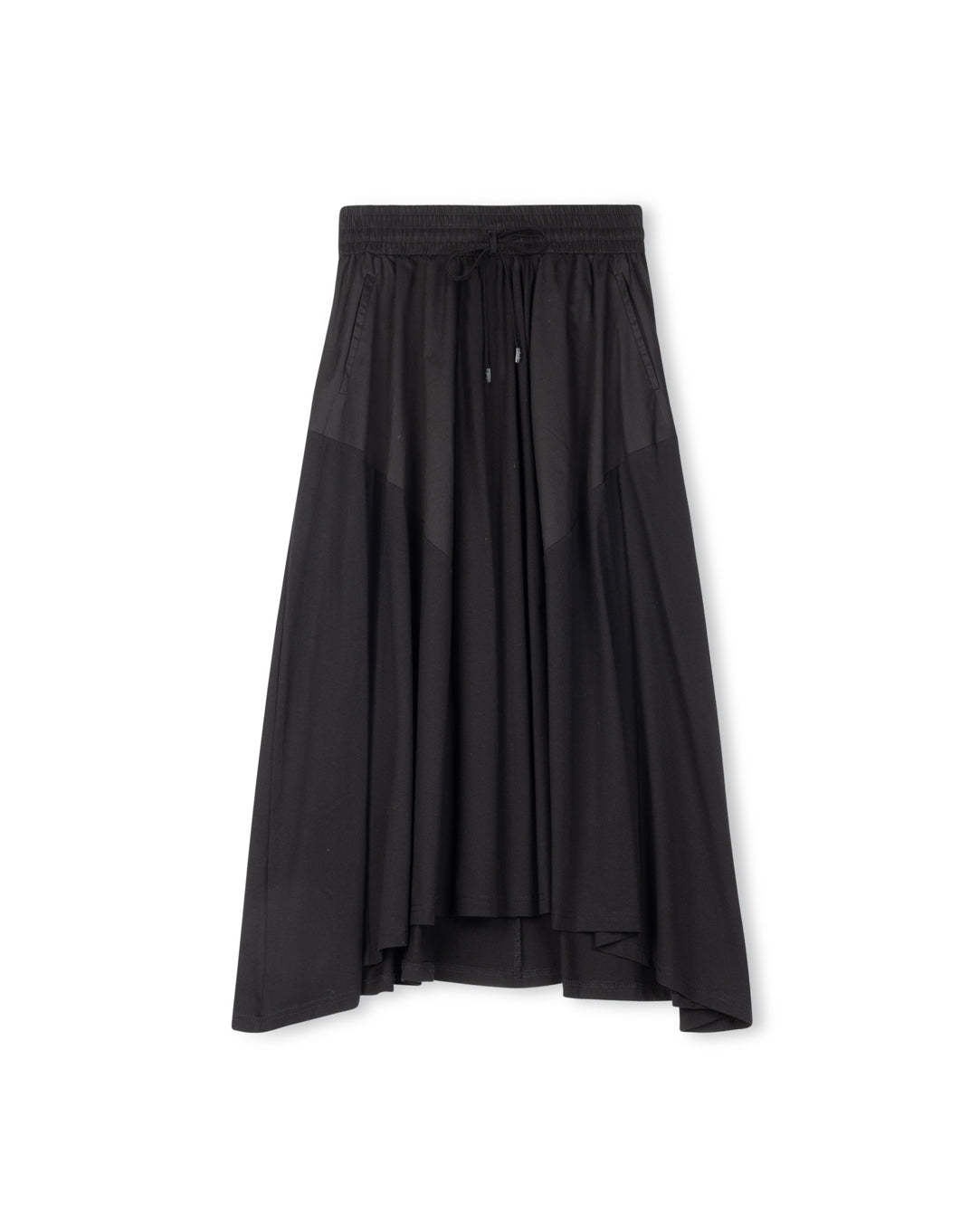 Poplin Patch Detailed Skirt