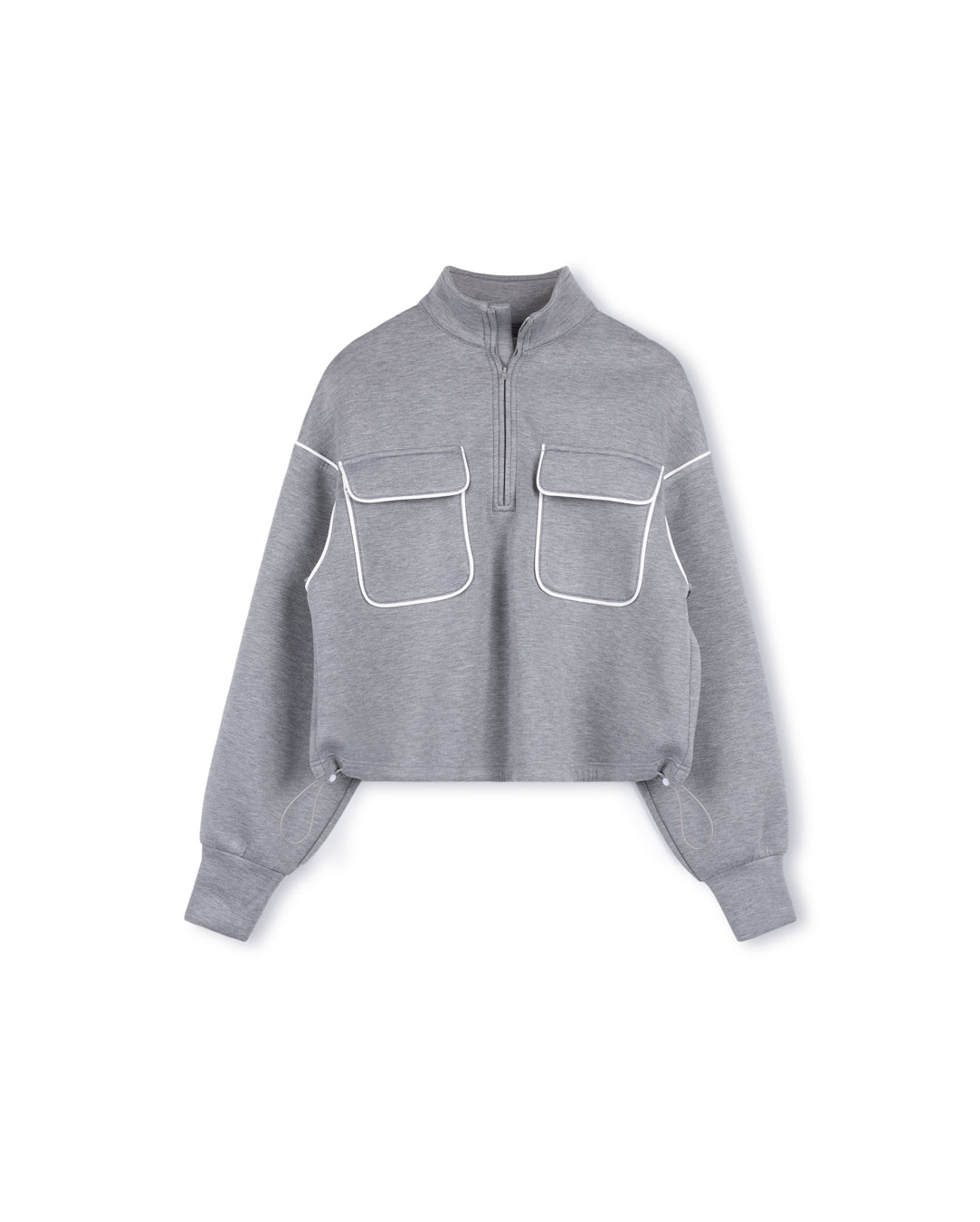 Scuba Piped Detailed Sweatshirt