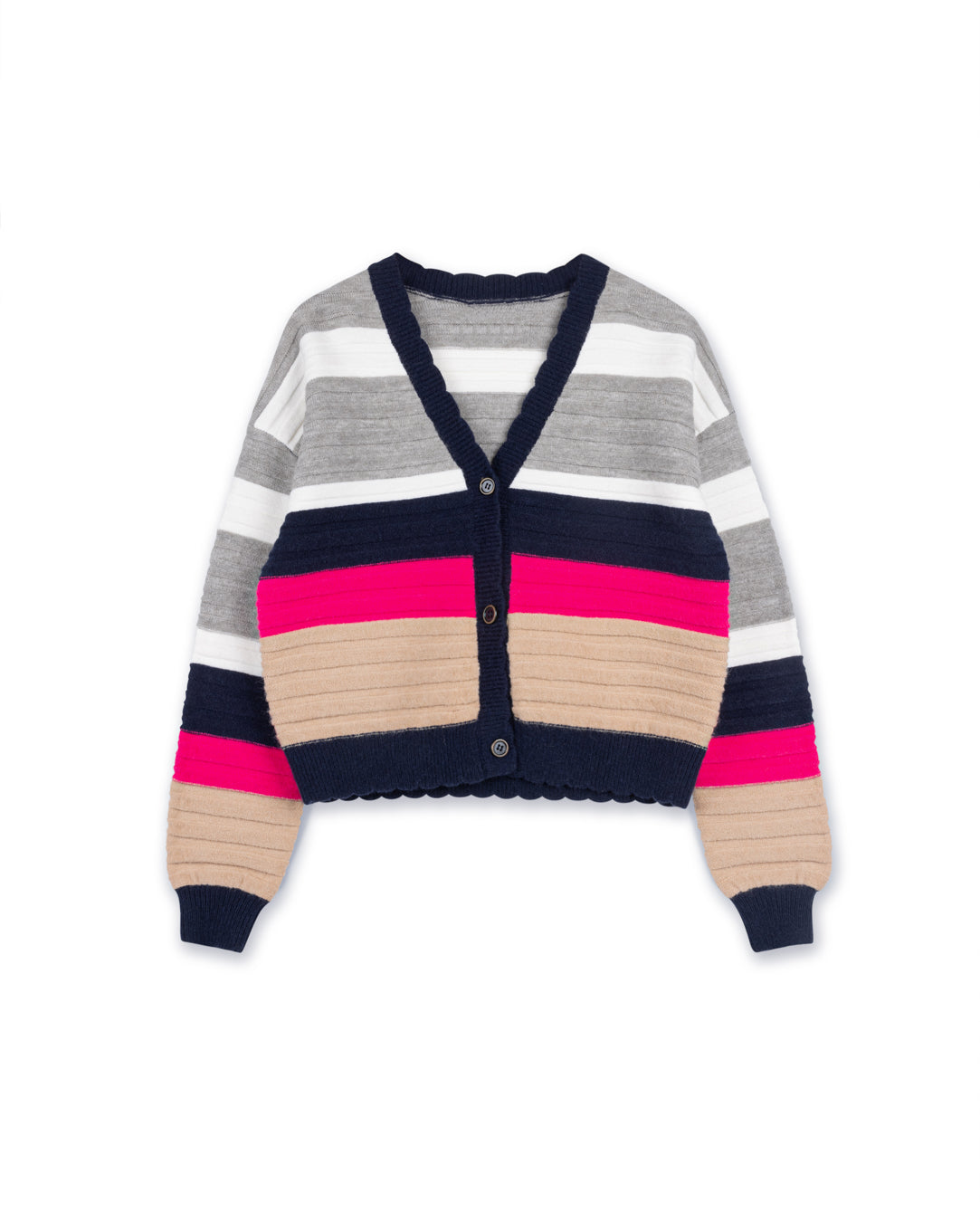 Colorful Stripe Knit cardigan