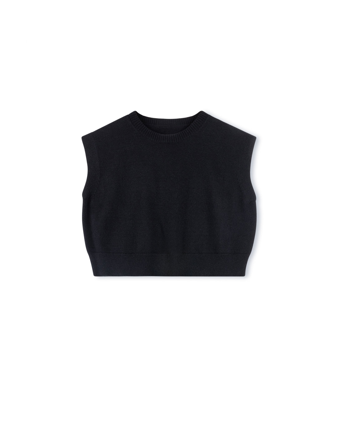 Crew Neck Knit Vest