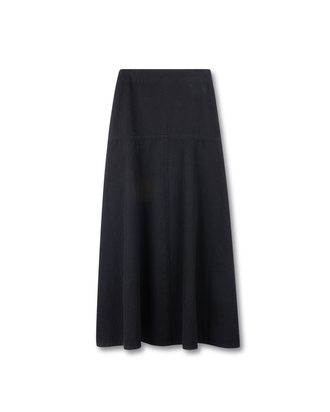 Maxi Paneled Denim Skirt