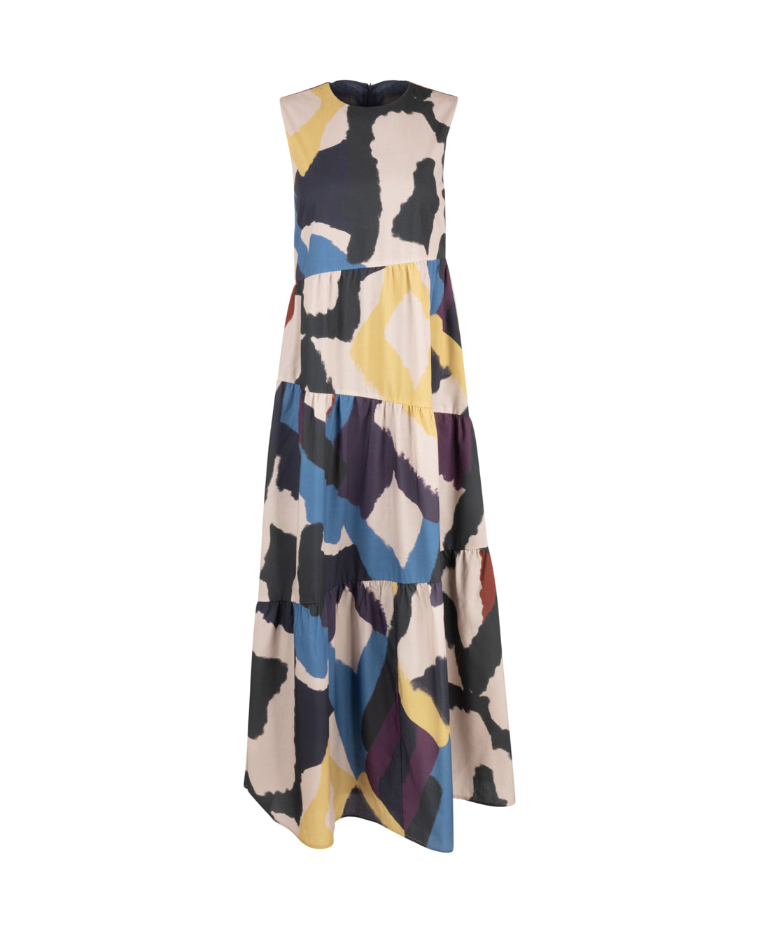 Printed Tiered Maxi Dress