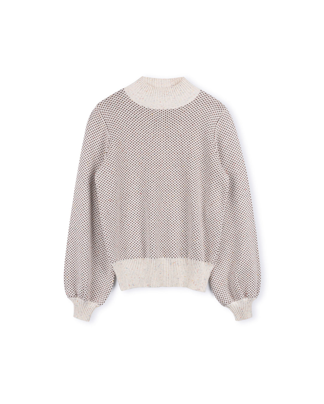 Mini Print Knit Sweater