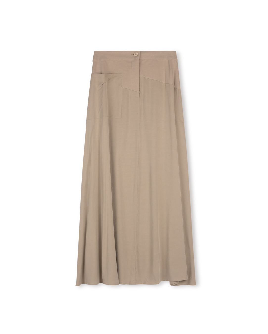 Button Front Swing Skirt