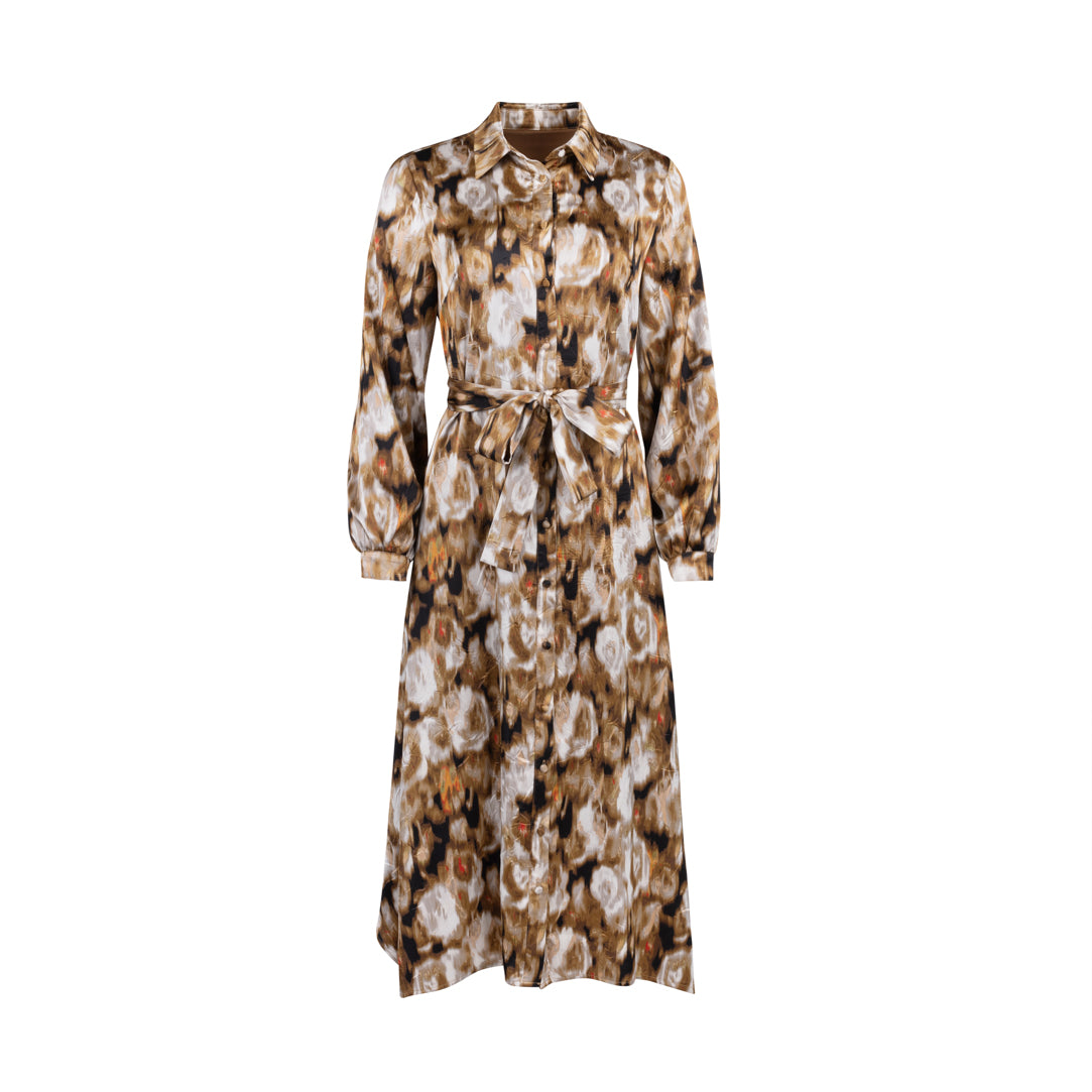 Large Print Tent Shirt Dress