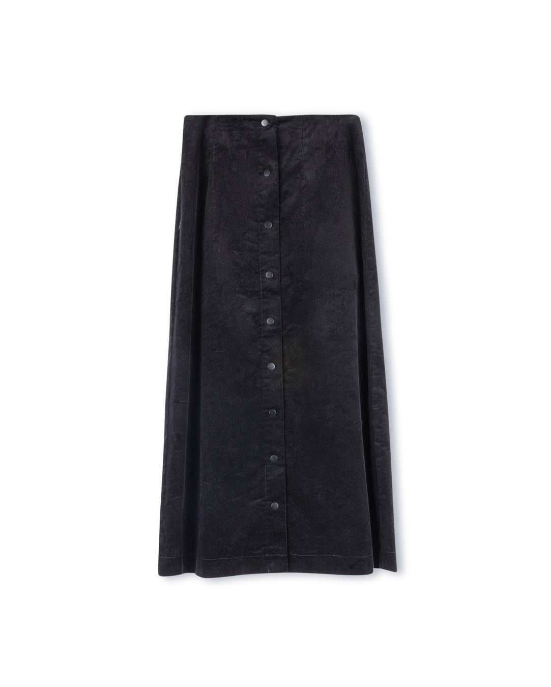 Button Detailed Corduroy Skirt