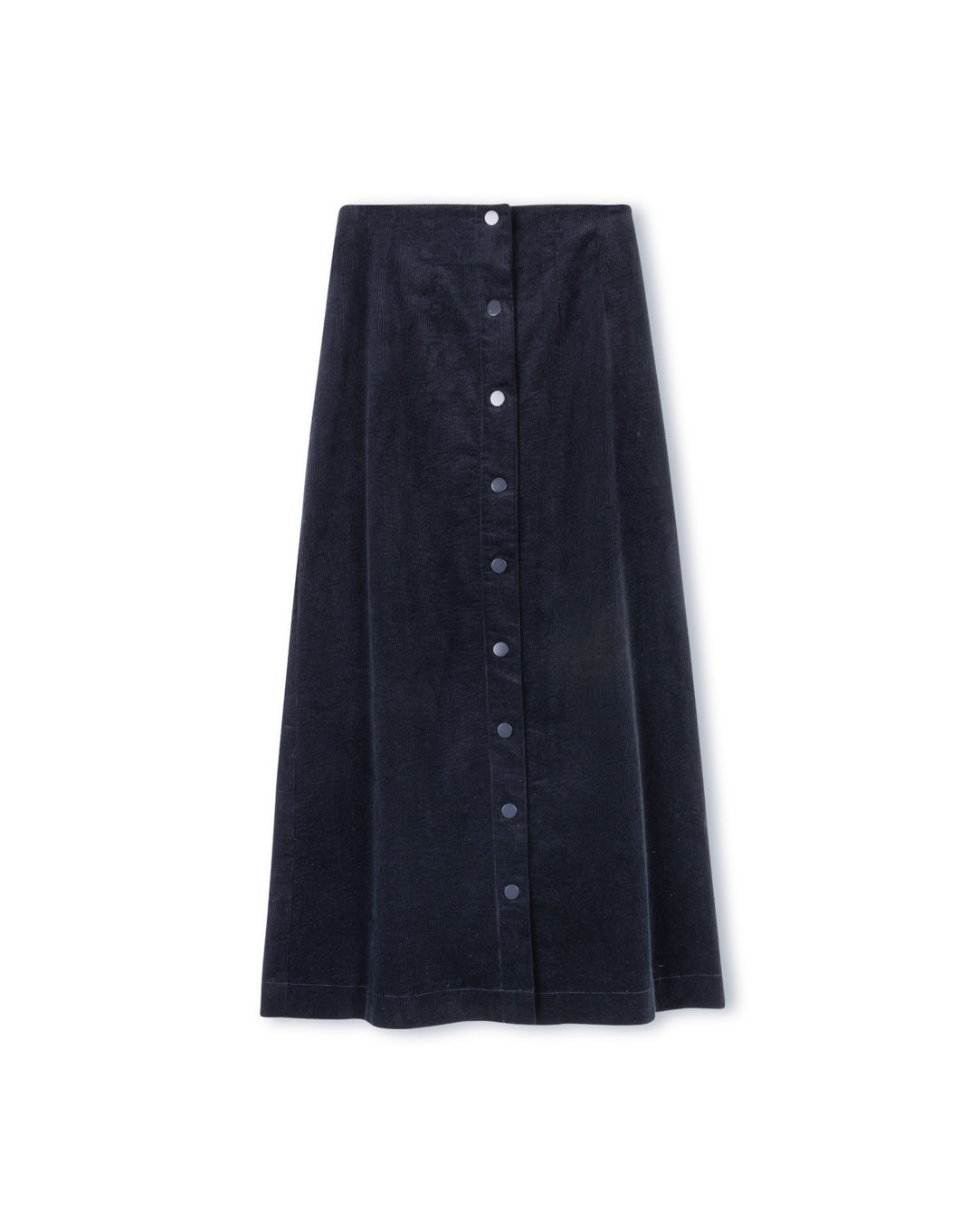 Button Detailed Corduroy Skirt