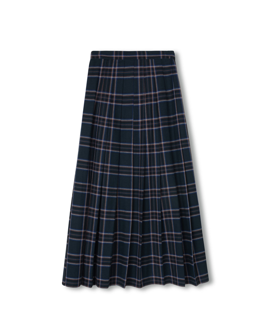 Elastic Band Detailed Plaid Skirt