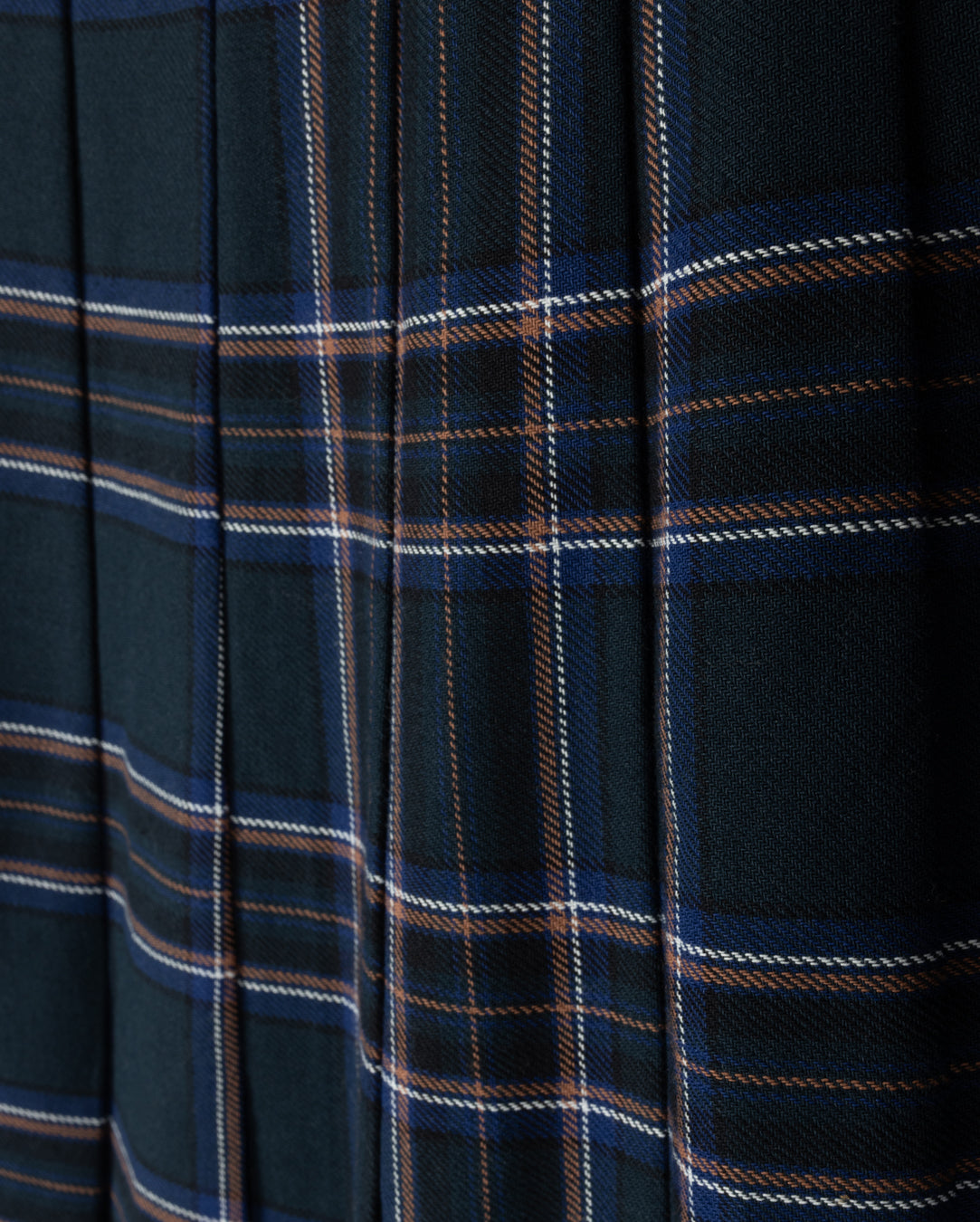 Elastic Band Detailed Plaid Skirt