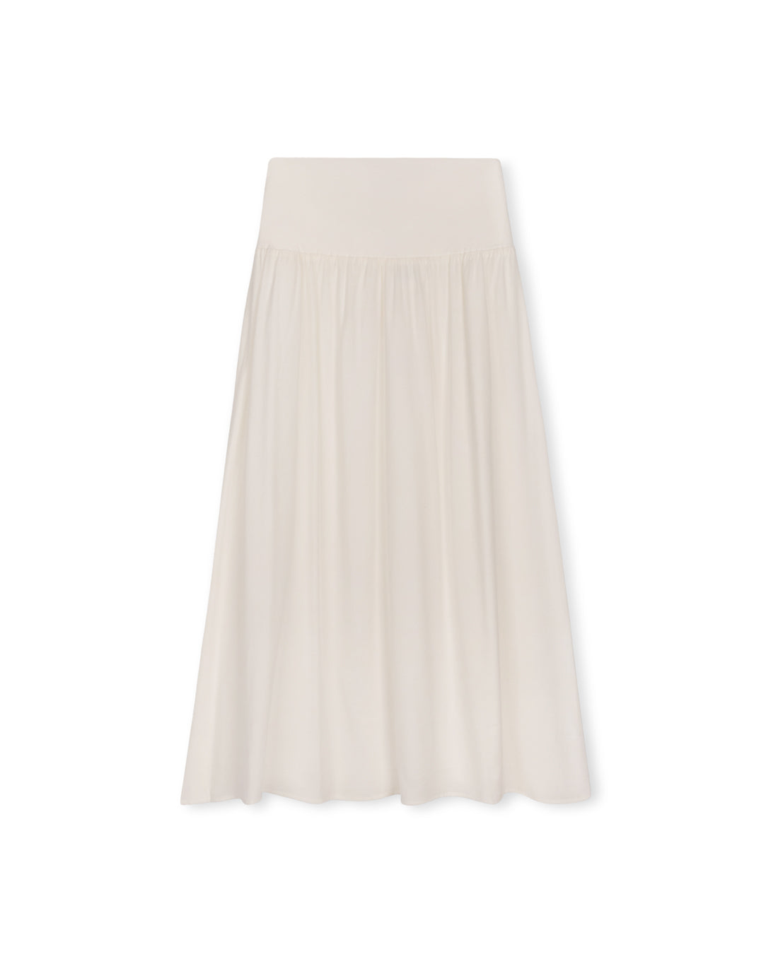 Poplin Skirt With Jersey Yolk