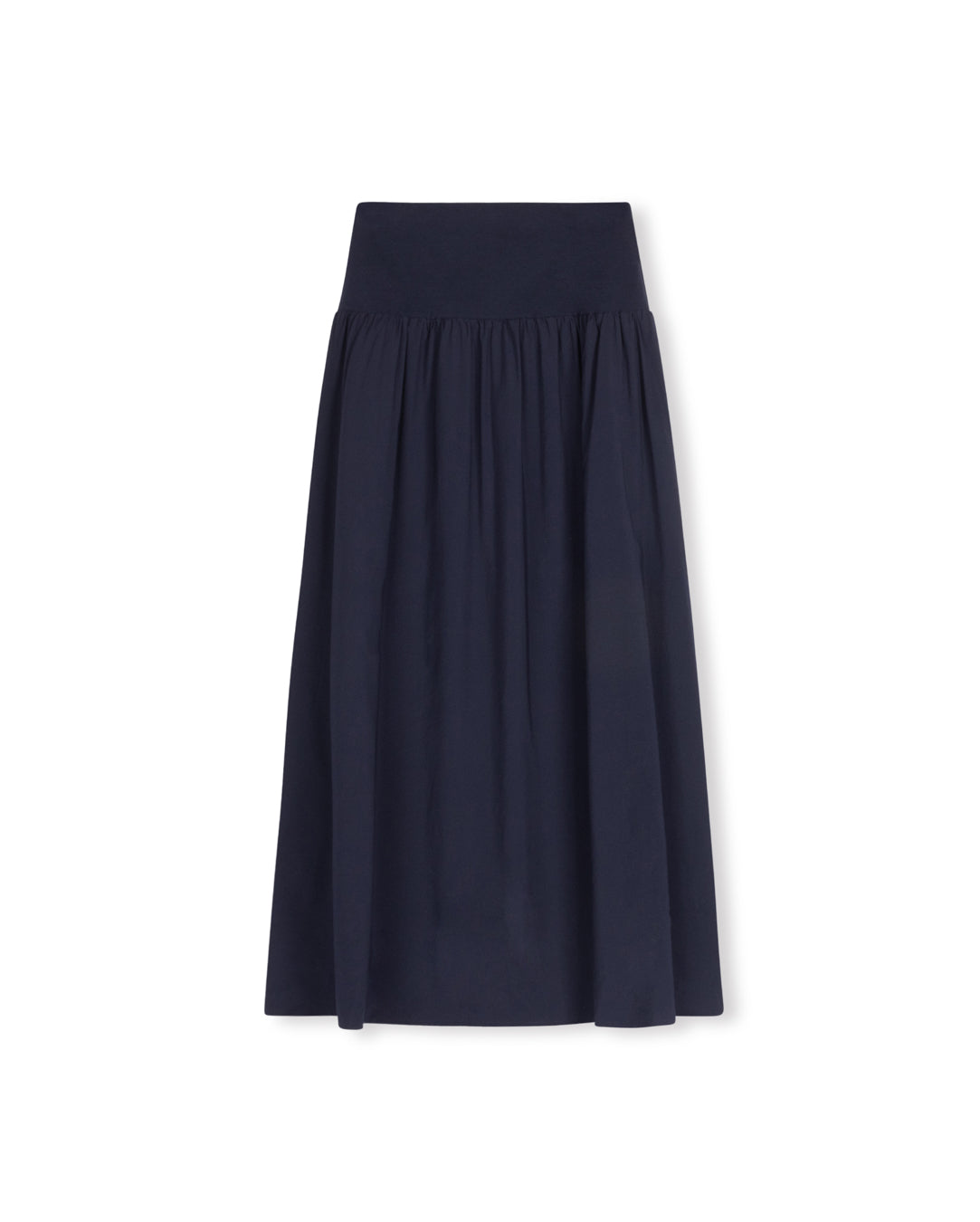 Poplin Skirt With Jersey Yolk