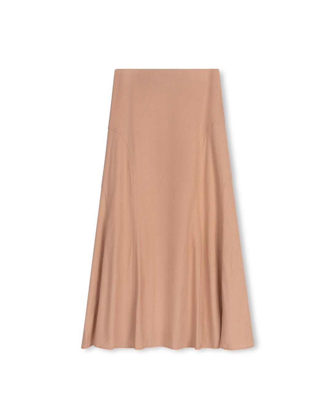 Flared Bottom Linen Skirt