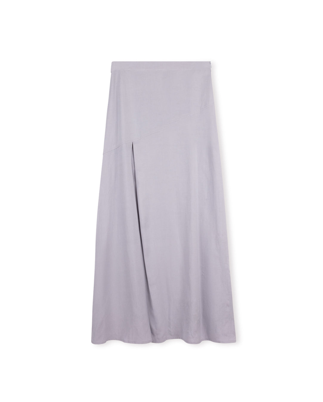 Linen Angled Seam Maxi Skirt