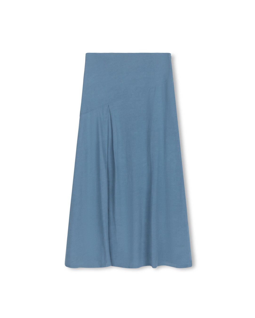 Linen Angled Seam Maxi Skirt